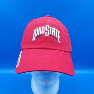 Ohio State Buckeyes Adjustable Hat Cap Red White Black Official NCAA Licensed